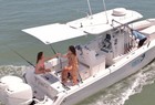 Boat Stern Sun Shade Dev Fishing Center Console White  Canopy Top Cover Ss100