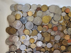 Huge 14  - Lbs World Coin Lot Over 49 Countries     Real  Peso  Shilling  Etc