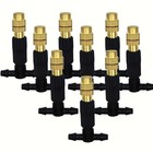 Outdoor Misting Cooling System Kit - Adjustable Brass Nozzles For Garden   Patio