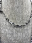 Vtg Silver Tone Eyeglass Chain Holder 44    Ornate Filigree Scroll Glasses Cord