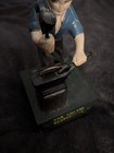 Vintage Village Blacksmith Mechanical Coin Bank Working Hammer Anvil