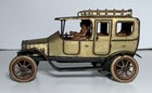 Antique German Tin Lithograph Automobile Toy Limousine Clockwork 8 3 4    1910