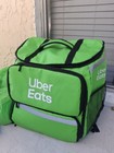 Uber Eats Insulated Delivery Bag Tote Backpack Pizza Bag Large W Rain Cover