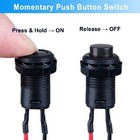 12 Pack 12mm Momentary Push Button Switch Spst On Off 1no 2pins Pre Soldered