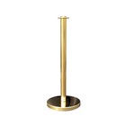 V    Stanchion Rope Crown Set  Gold Queue Top Decorative Barrier Pcs In 3 Safety