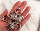 Spoon Rings Lot Of 5 Assorted Patterns And Sizes 5-11 Bulk wholesale Pricing