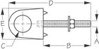 Chrome Zinc Bow Eye - Stock Dia 3 8  - Shank Length 3 1 16   Seadog   079133-1