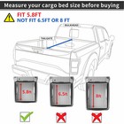 Oedro 5 8ft 3-fold Tonneau Cover For 2019-2025 Silverado Sierra 1500 Truck Bed