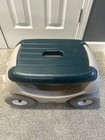 Step 2 Rolling Garden Hopper - Multi Purpose Utility Seat Storage Cart Preowned