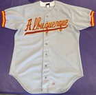 Vtg Albuquerque Dukes  1 Authentic Game Used Baseball Jersey Wilson Dodgers 48