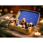 Mini Christmas Nativity Scene Set Portable Pocket Size Holiday Decoration