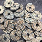 50pcs Old Chinese China Dynasty Bronze Coin Ancient Currency Monetary Cash Coins