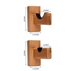 2 Pack Wall Mount Hockey Stick Display Hanger Holder Horizontal Rack