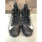 Nike Boy s 6y Black Grey Alpha Menace Shark 4 Football Cleats Athletic Lb2-25