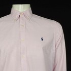 New Polo Ralph Lauren Button Down Shirt Mens Large Pink Slim Fit Rl Performance