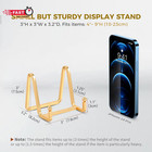 Plate Holder Easel Display Stand - 3 Inch Metal Plate Stands For Display - Table