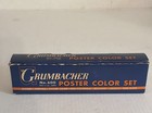 Vintage Grumbacher No 600 Poster Color Set Opaque Tempera Paing Jars Box Prop