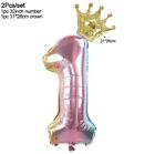 32  Foil Number Rainbow Balloon Birthday Party Decoration 2pc Set