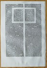 Cantica - Renner Original Incunable Leaf Biblia Latina Venice Folio - 1482