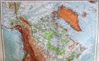 Andrees Hand Atlas Map Plate Page No 86a-87a Topographic North America 1937