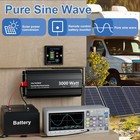 Pure Sine Wave 3000watt Car Power Inverter Converter Dc 12v To 120v Ac Voltworks
