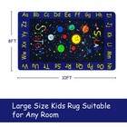 Cozyloom Outer Space Solar System Kids Rug 8  X 10 