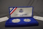 Us Mint 1986 Liberty Proof Coin Set  90  Silver Dollar  Clad Half Dollar Box coa