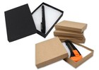 3x5x1 Brown And Matte Black Kraft Cotton Filled Jewelry Boxes  U s a  Made Box