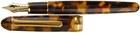 Platinum 3776 Celluloid Fountain Pen - Tortoise  M Nib