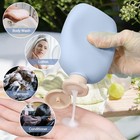 4 Pcs 8 8 Oz Plastic Travel Shampoo Bottles Empty Squeeze Flip Cap Blue