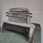 Antique Vintage  Fireplace Gas Grate Ceramic Insert Art Deco  
