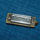 Vintage Hohner Miniature Harmonica C Diatonic Germany Brass Scroll Reed Plates
