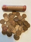 1950-s-1955-s Lincoln Wheat Cent Roll Set  6 Solid Date  s  Rolls  300 Coins