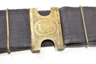 Spanish-american War Us Single Row 45 Round Cartridge Belt With Us Plate  45-70