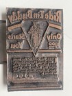 1926 Indian Motorcycle Printers Block News Paper Antique Scout Chief Harley