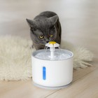 Automatic Pet Dog Cat Water Fountain 2 4l Led Auto Dish Drinking Dispenser Bowl