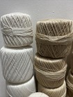 Large Lot Of Crochet Thread White   Neutrals Some Unopened 38 Total Pieces