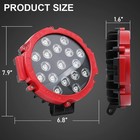 7   Inch Round Led Pods Work Light Bar Driving Fog Headlight Truck Off Road 4wd