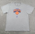 New York Knicks T-shirt Men s Size Xl  Gray Adidas Nba