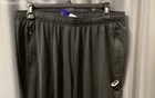 Asics Men s Black Performance Track Jogger Pants Zipper Pockets Sz L Nwt