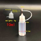 20pcs 10ml Narrow Tip Applicator Dropper Bottle Needle Tip Squeeze For Art Diy