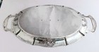 Early Belgium Sterling Handled Tray 6 1 2  X 9 1 2 