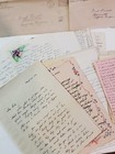 Lot 40s-60s Vintage 75 Pieces Of Junk Journal Ephemera - Handwritten Letters    