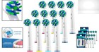 Value Pack Of 12 Oral-b Compatible Toothbrush Heads With Medium Soft Bristles