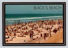 San Diego La Jolla California Black s Beach Nude Sunbathers Continental Postcard