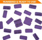 2000 Pcs  1000 Pairs  Raffle Tickets Double Roll  50 50 Purple Raffle Tickets Fo