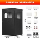 2 Person Sauna Box With 2 Chairs portable Sauna  For Home Spa   Therapy 1200w