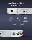 Rca To Hdmi Converter  1080p Av To Hdmi Rca Composite Cvbs Video Audio