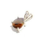 Natural Montana Agate Pear Necklace 925 Sterling Silver Jewelry Gift For Lovers