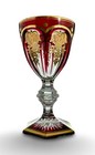 Baccarat Crystal Harcourt Empire Ruby Cut To Clear Wine Glass 5  Extremely Rare 